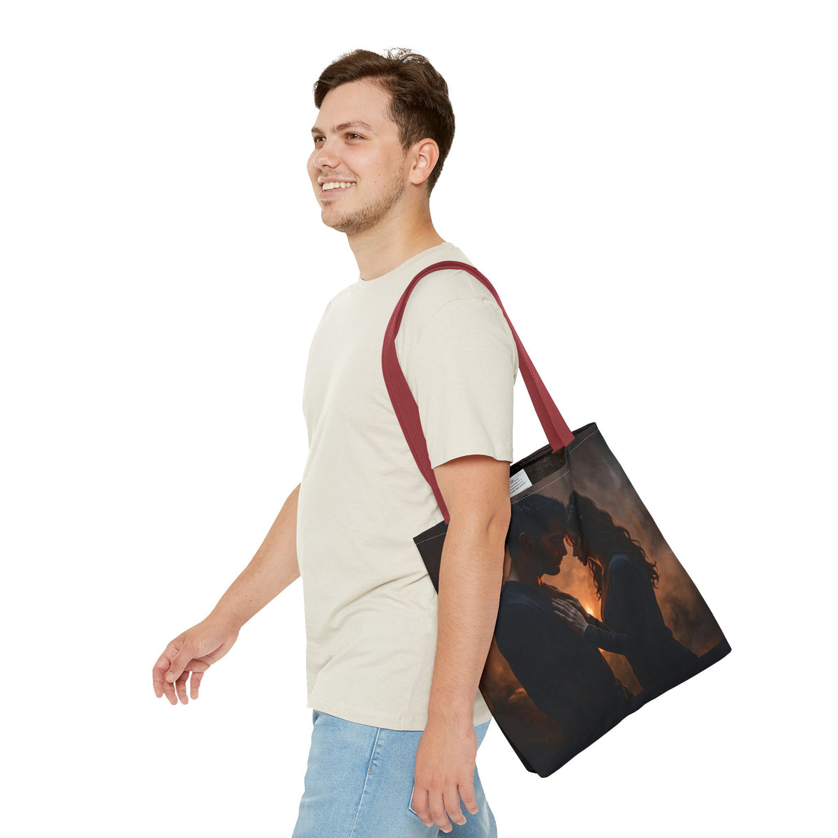 Two Shadows One Flame Tote Bag - Dark Romance Book Bag