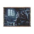 Heirloom Woven Throw Blanket — Vintage Cottage Embrace Design