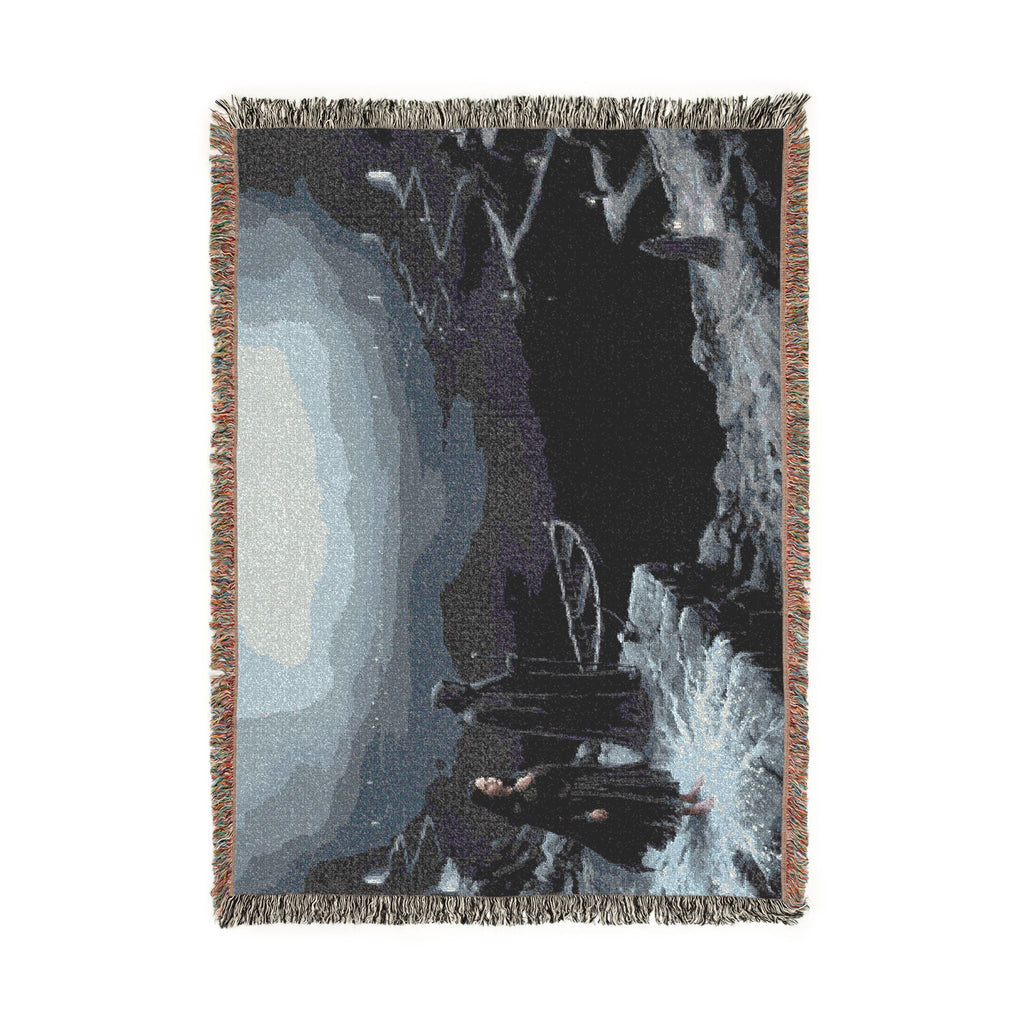 Gothic Moonlit Scene Woven Blanket