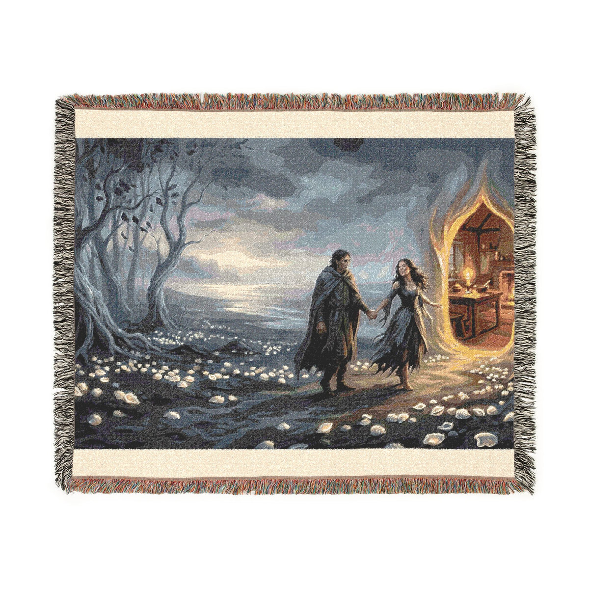 Blossom Field Woven Blanket — Fairy Tale Reunion Storybook Throw