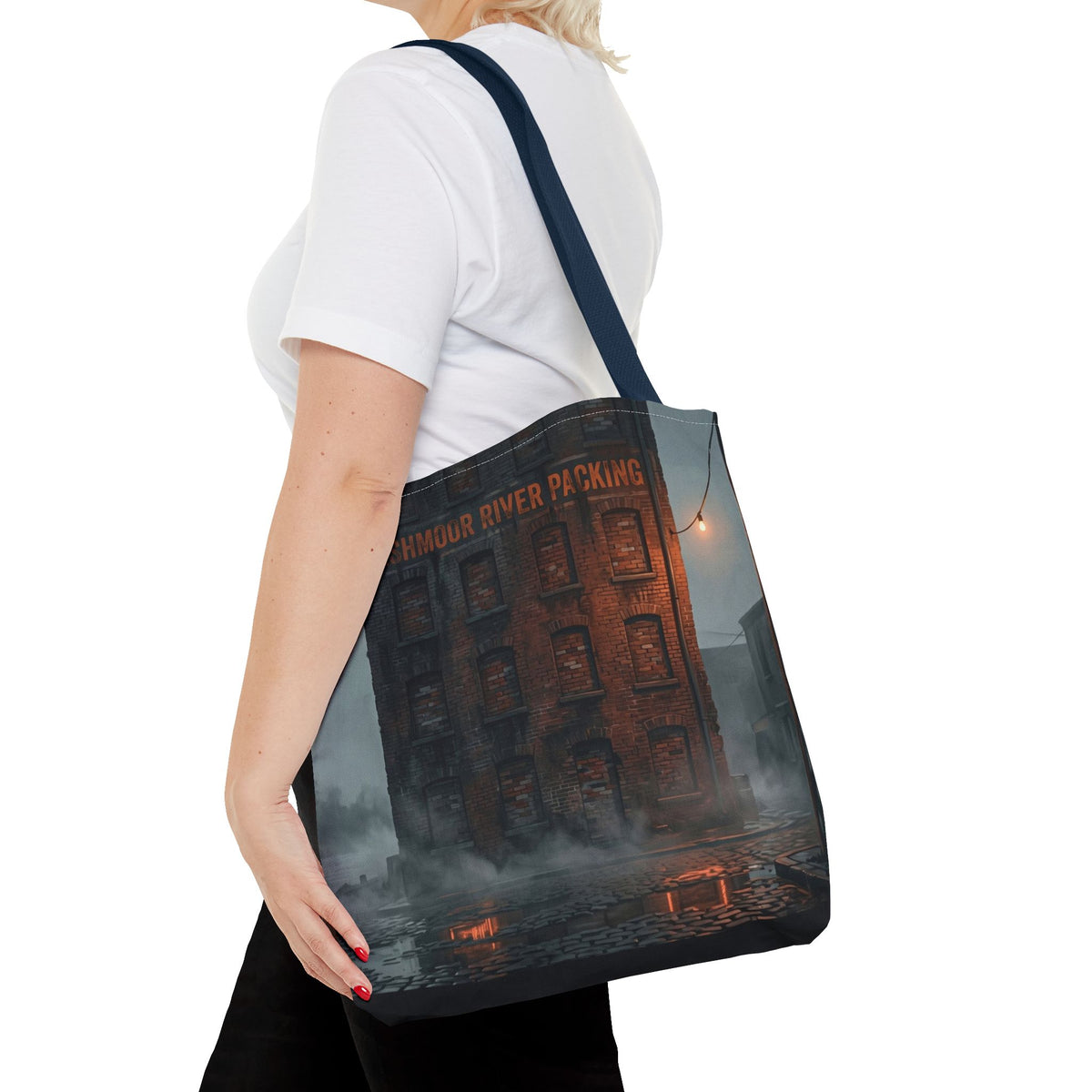 Ashmoor River Packing Tote Bag - Gothic Industrial Book Bag