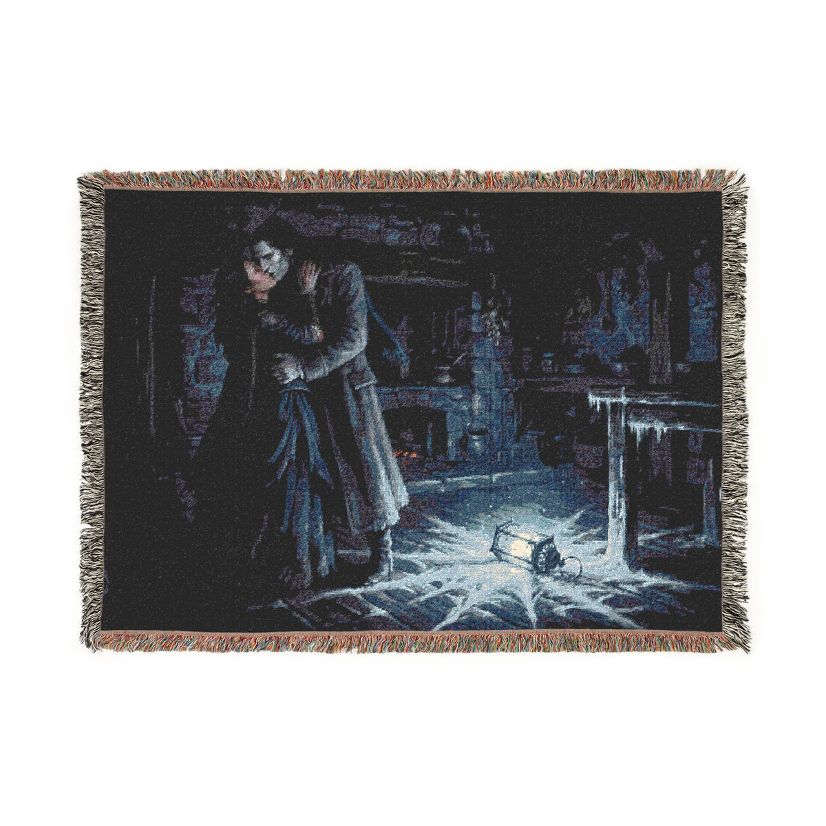 Gothic Victorian Scene Woven Blanket