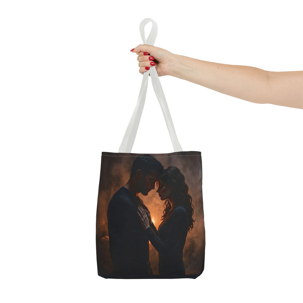 Two Shadows One Flame Tote Bag - Dark Romance Book Bag