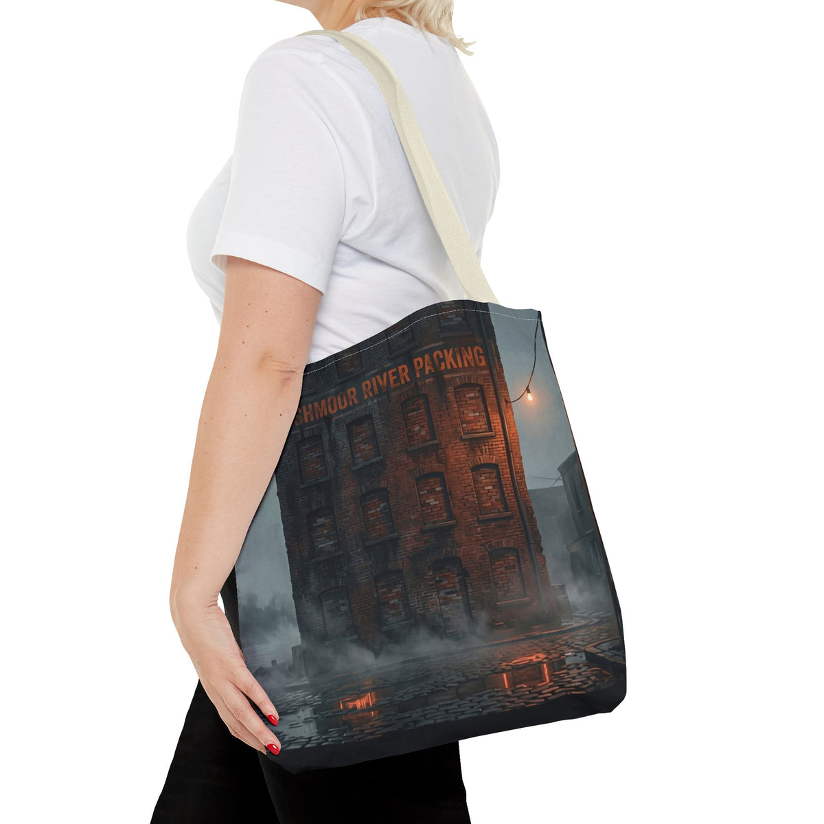 Ashmoor River Packing Tote Bag - Gothic Industrial Book Bag