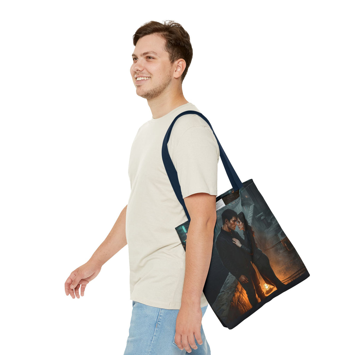 Rooftop Vow Tote Bag - Dark Fantasy Romance Book Bag