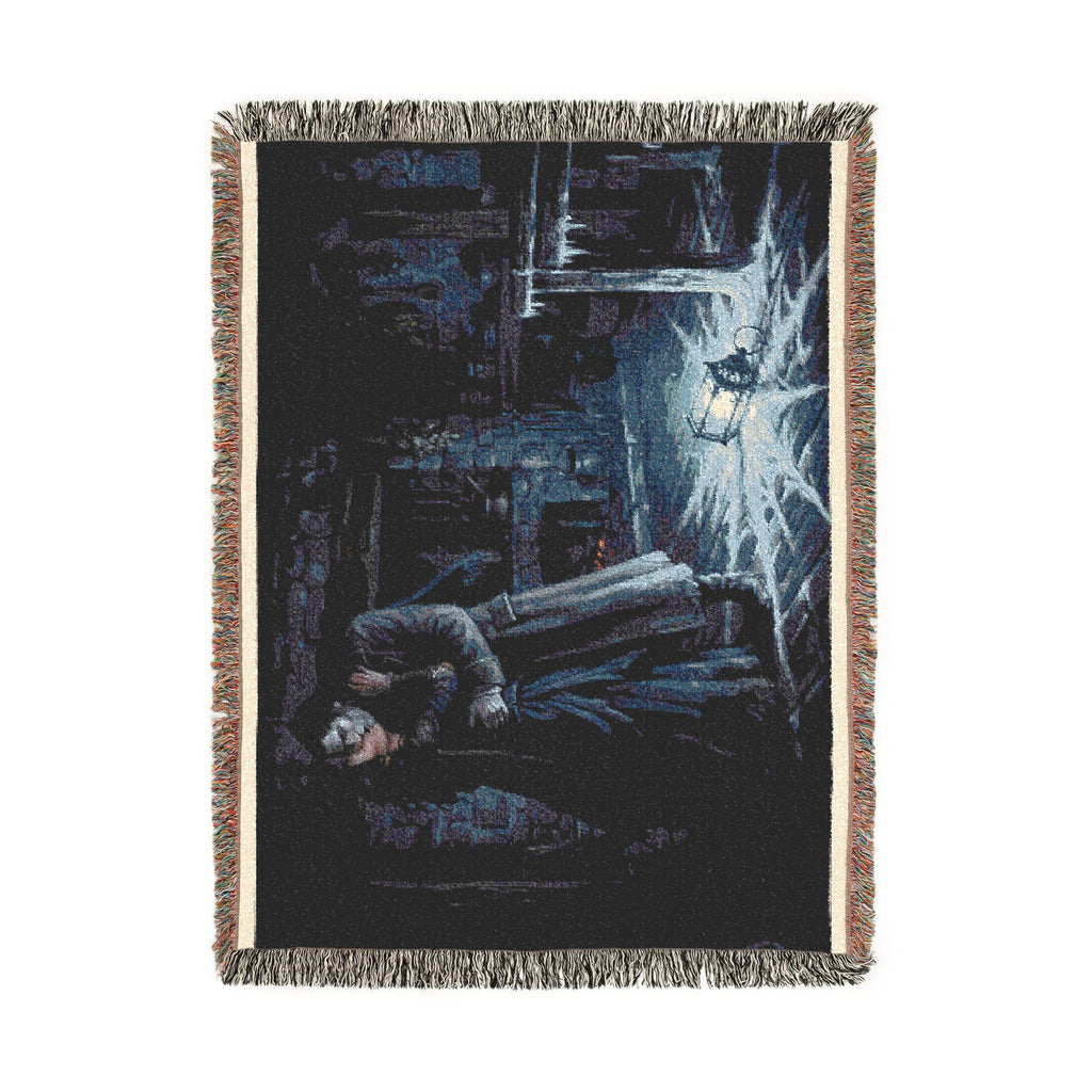 Gothic Victorian Scene Woven Blanket