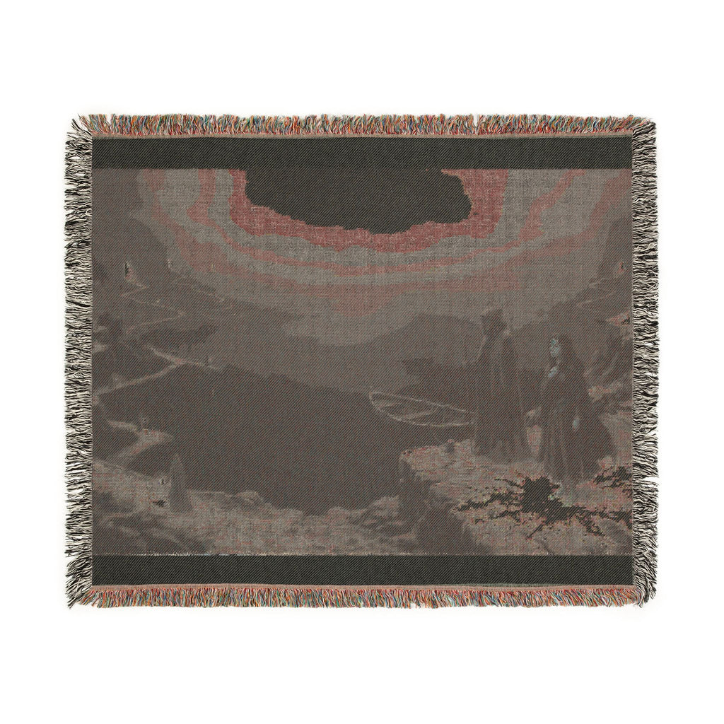 Gothic Moonlit Scene Woven Blanket