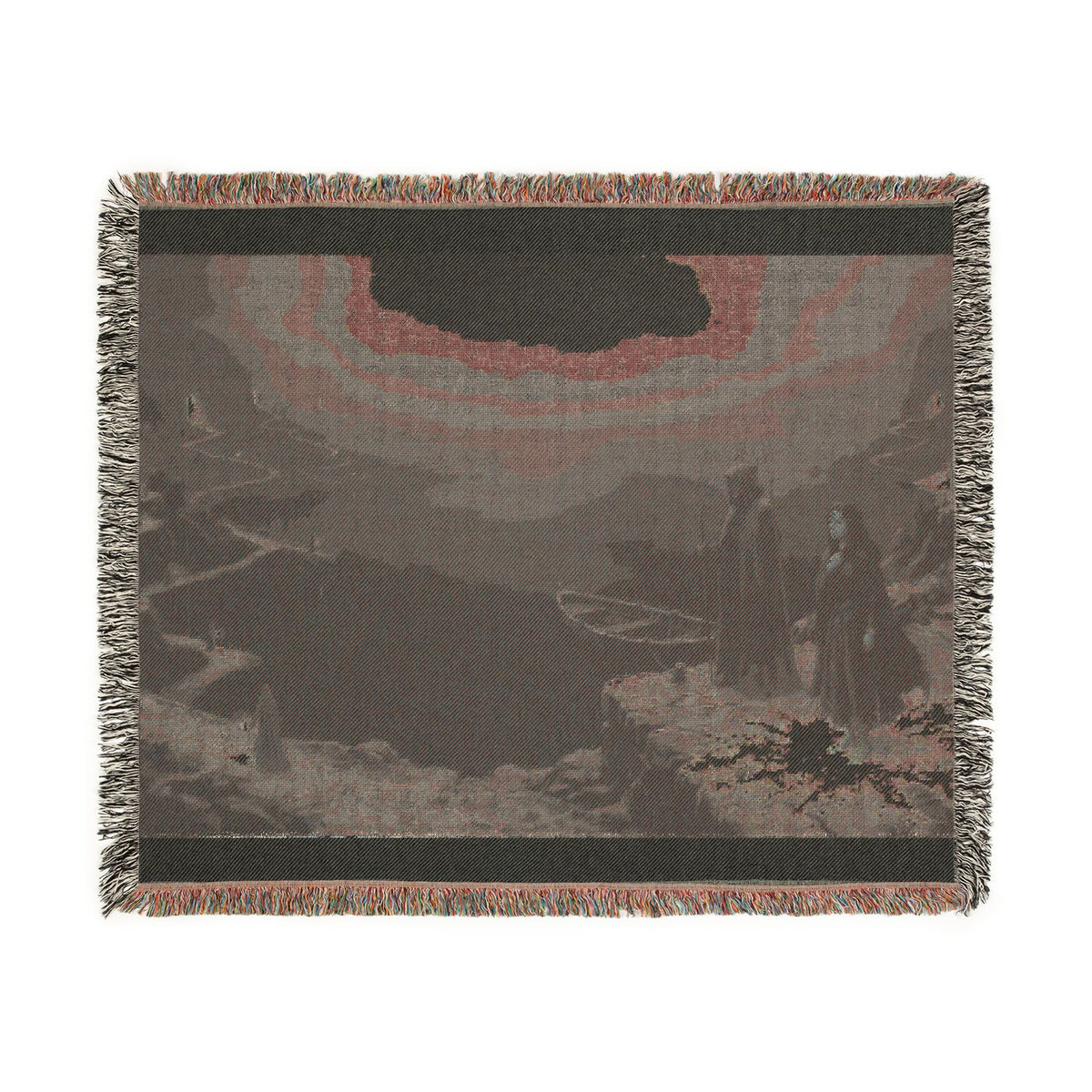 Gothic Moonlit Scene Woven Blanket