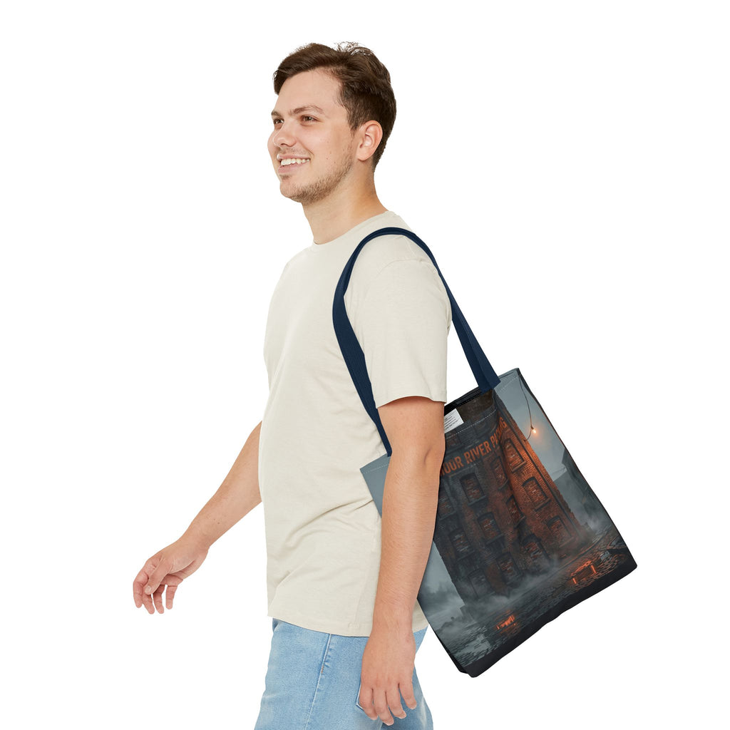 Ashmoor River Packing Tote Bag - Gothic Industrial Book Bag