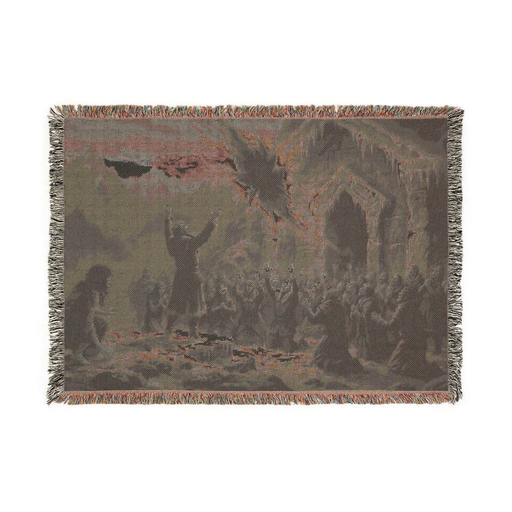 Wizard's Crowd Woven Blanket — Fantasy Sky Rupture Throw