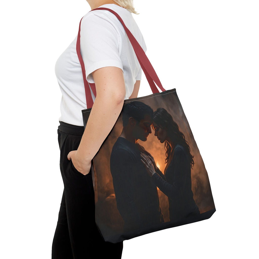Two Shadows One Flame Tote Bag - Dark Romance Book Bag