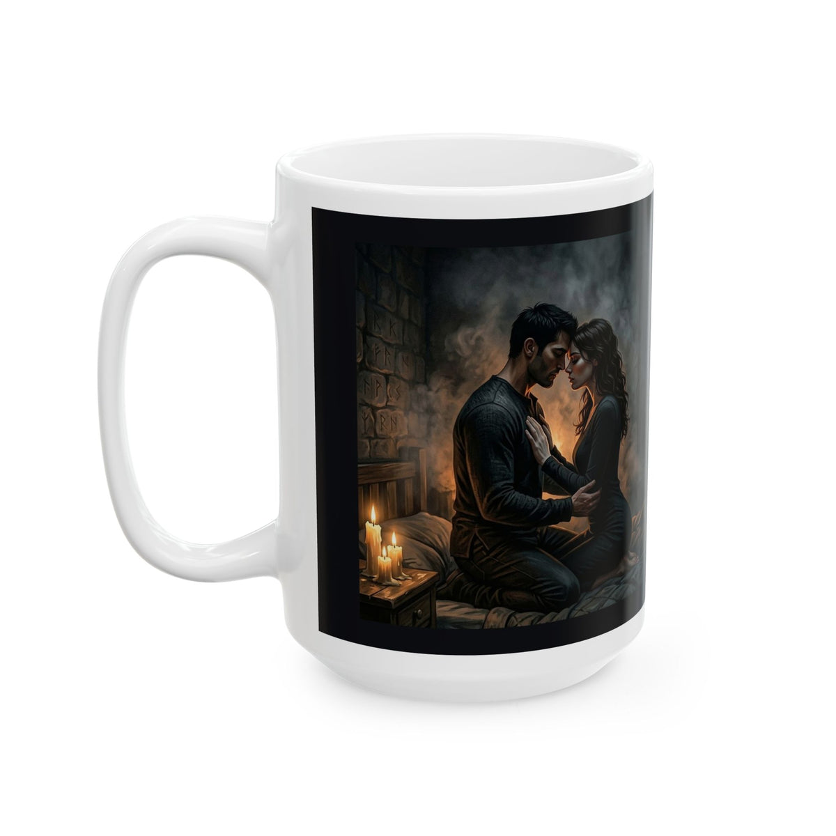 True Name Ceramic Mug - Candlelit Dark Romance Coffee Cup