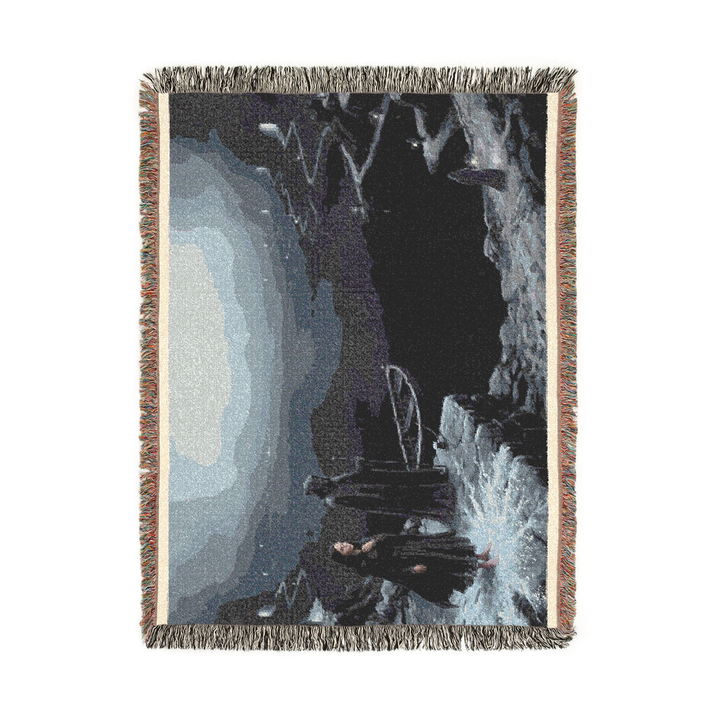 Gothic Moonlit Scene Woven Blanket