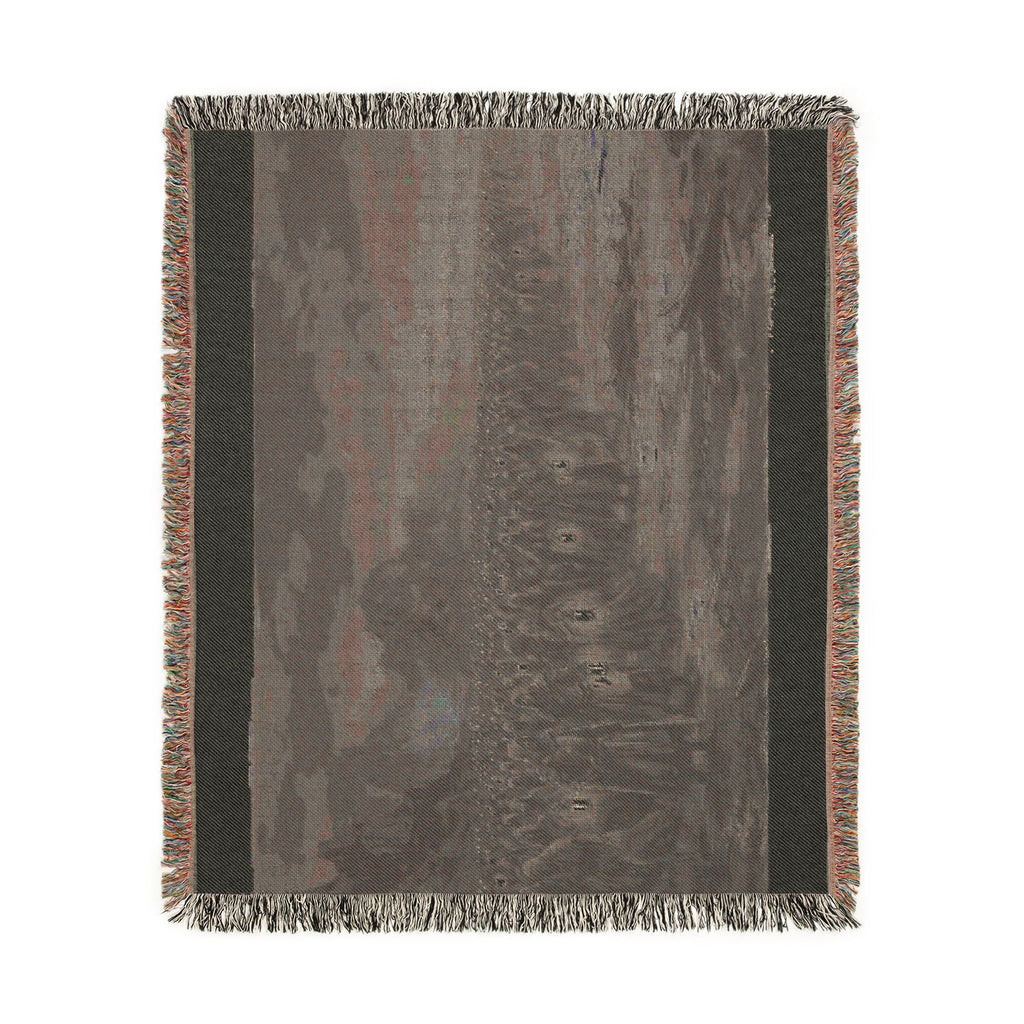 Lantern-Lit Coastal Woven Blanket — Gothic Shore Night Throw