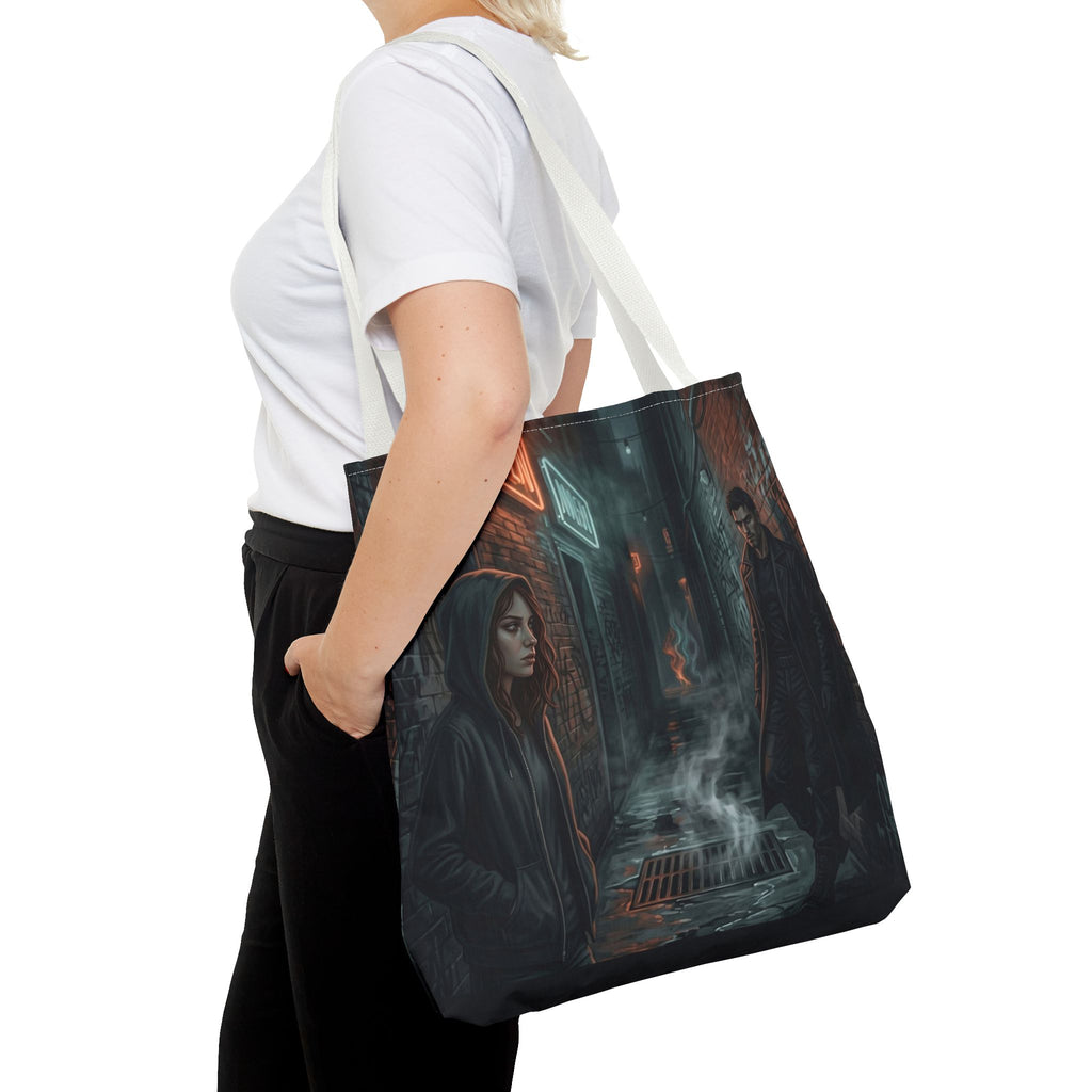 The Hunters Alley Tote Bag - Neon Noir Dark Romance Book Bag