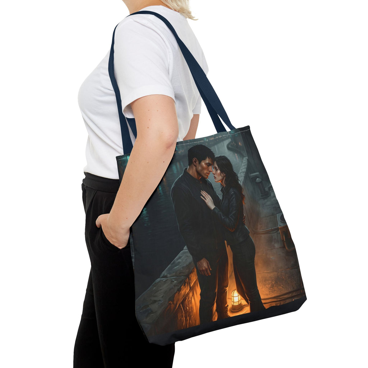 Rooftop Vow Tote Bag - Dark Fantasy Romance Book Bag