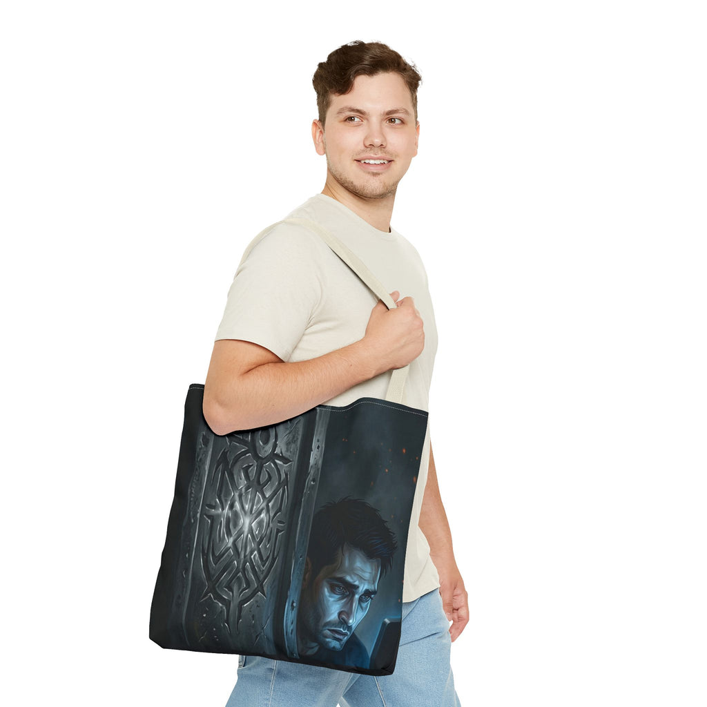 The Ward Mark Tote Bag - Gothic Rune Sigil Book Bag